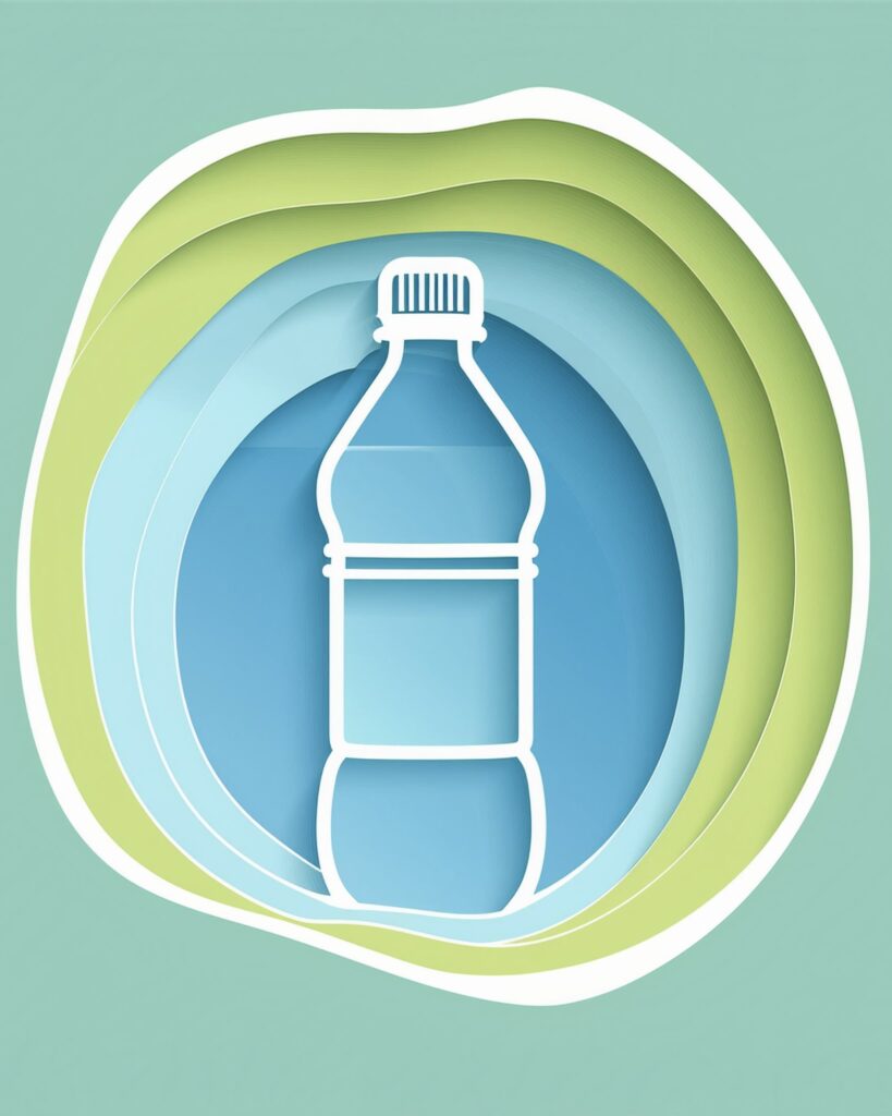 45Firefly Single Continuous Line Drawing of custom-labeled water bottle 88835