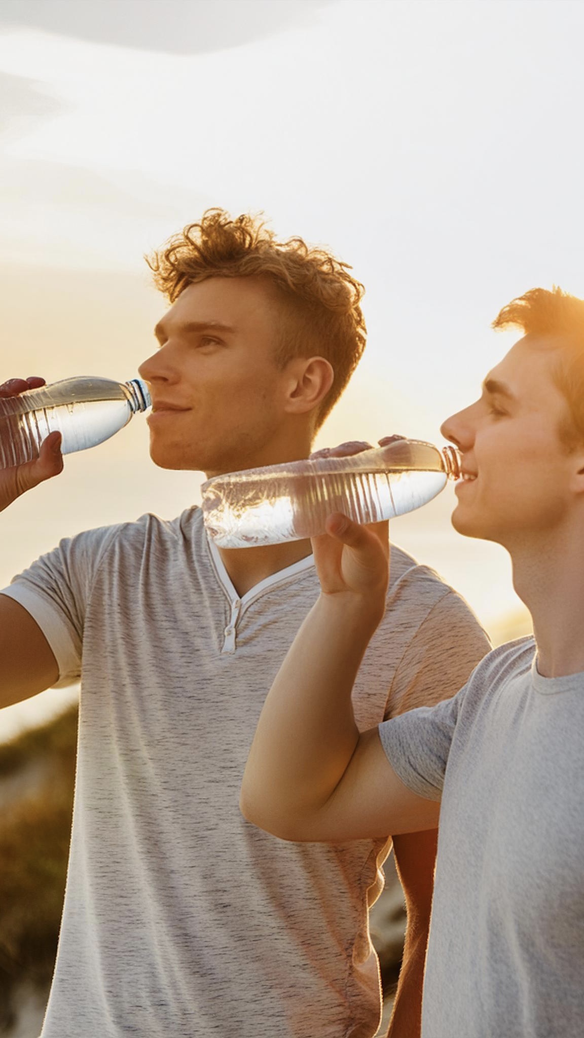 Firefly People drinking water from plastic water bottles 22440
